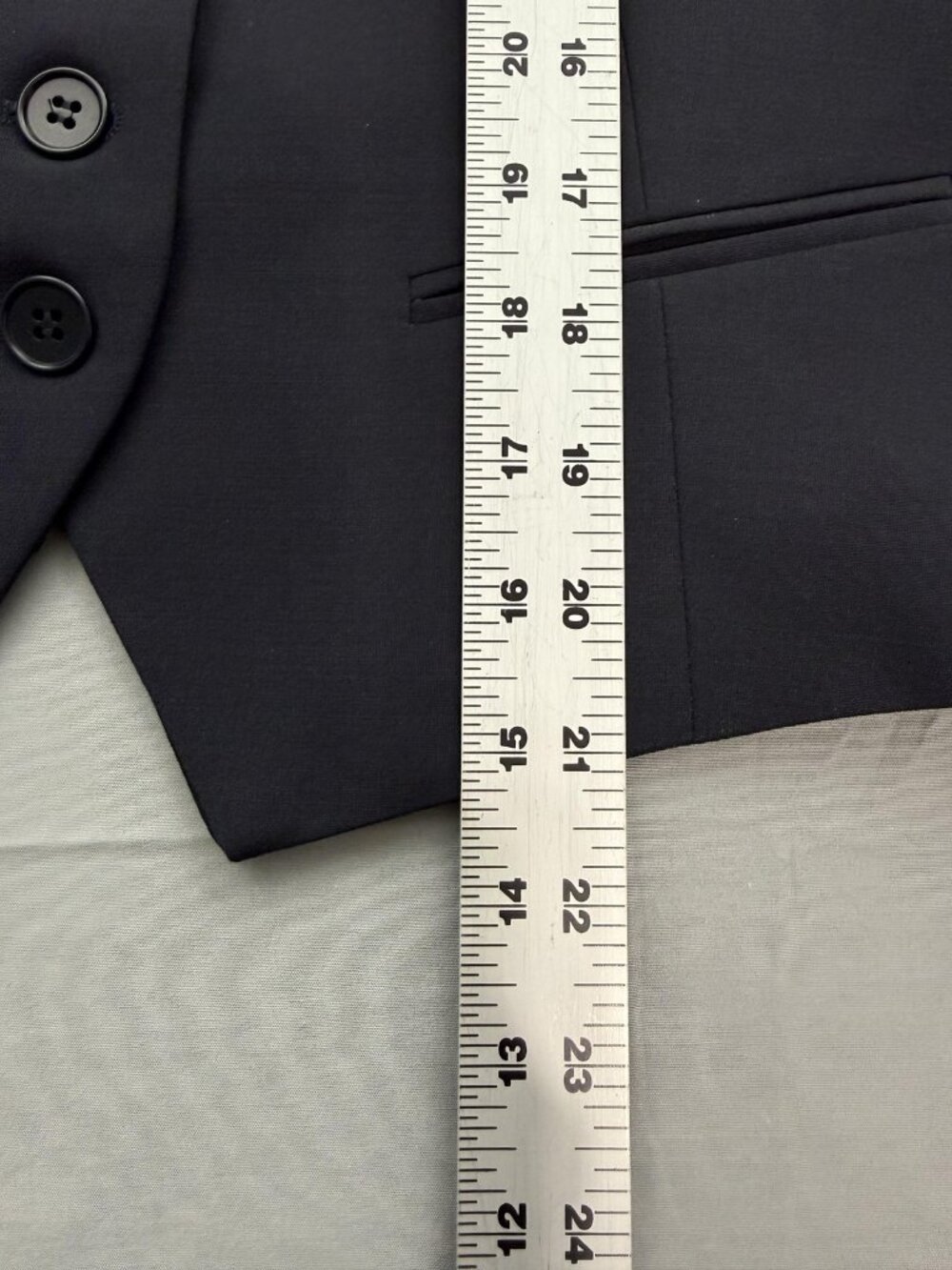 Talbots Wool Blend Suit Vest Womens 10P Black Lined Tailored Office Siren Chic - Picture 5 of 7